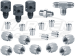 Safecraft Nozzle Kit With 3 Nozzles, 1 Tee, 8 Tube Nuts And Sleeves, 1 Adapter 1/8" to #4 Male