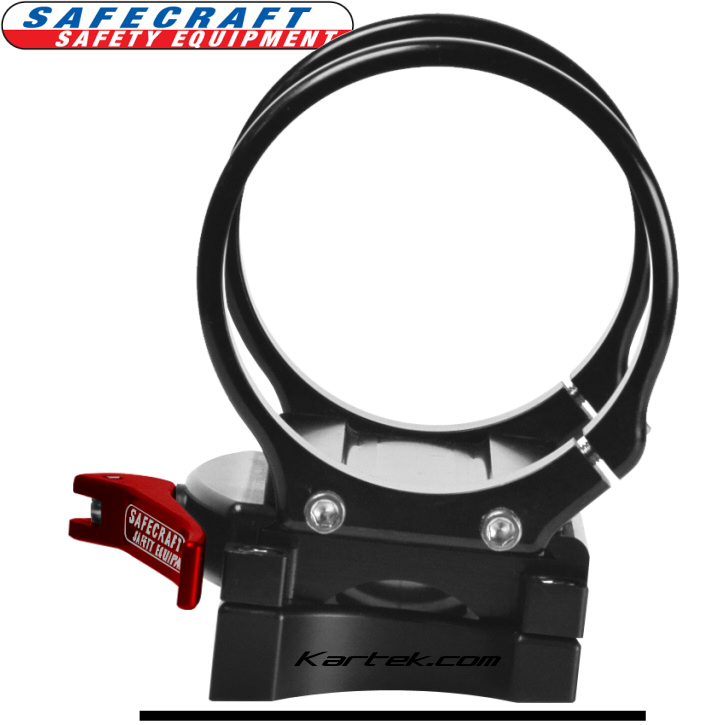 Safecraft hand held fire extinguisher quick release mounting bracket for flat surface mount angled base Safecraft hand held fire extinguisher quick release mounting bracket for flat surface mount angled base