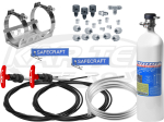 Safecraft LT5 Clean Agent Double Pull Cable Fire Suppression System Complete Kit With 2 Pull Cables