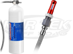Safecraft UTV White 5 lbs Clean Agent Fluoro FS Fire Suppression System Without Roll Bar Clamps