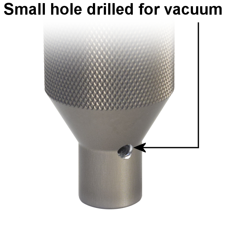 
Shockseals.com Fox King or Sway-A-Way shocks Schrader valve end cap removal tool vacuum hole