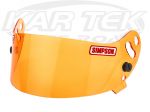 Simpson 84304A Amber Helmet Shield For Devil Ray Or DR2 Devil Ray 2 Helmets