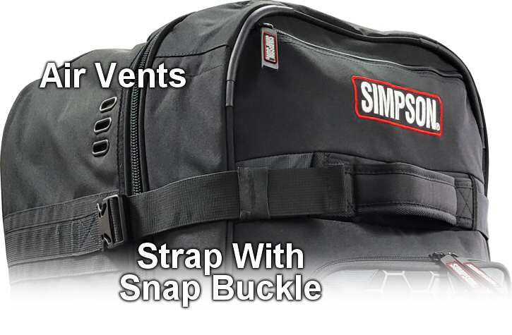 Simpson Race Products 23403 extra large super speedway roller bag suitcase with telescopic handle vents Simpson Race Products 23403 extra large super speedway roller bag suitcase with telescopic handle vents