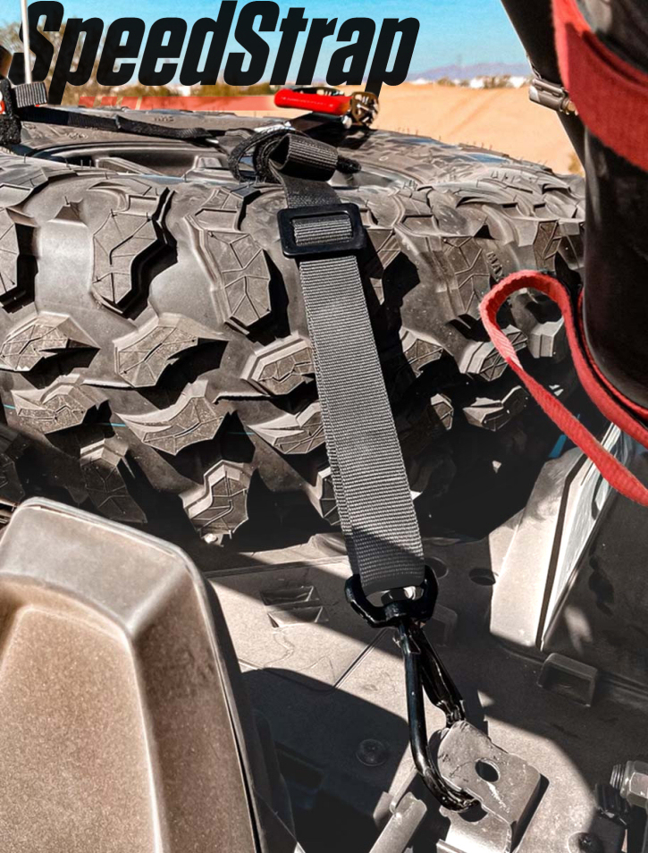 SpeedStrap swivel hook three point spare tire tie down ratchet straps SpeedStrap swivel hook three point spare tire tie down ratchet straps