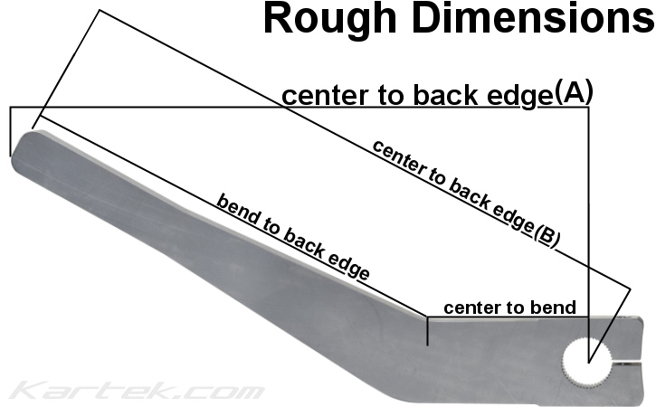 Speedway Engineering thirty degree bent upward or downward steel sway bar arms rough dimensions Speedway Engineering thirty degree bent upward or downward steel sway bar arms rough dimensions