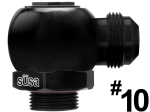 Setrab Oil Coolers 22mm-1.5 Thread To AN -10 Black Anodized 90 Degree Banjo Adapter Fittings