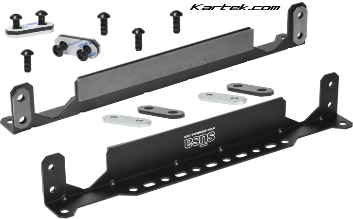 susa Setrab USA 23-6002 flat surface angled mounting bracket kit for 6-series oil coolers contents