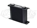 Setrab 50-119-7612 ProLine Standard 1 Series 19 Row Oil Cooler With 22mm Inlet and Outlet