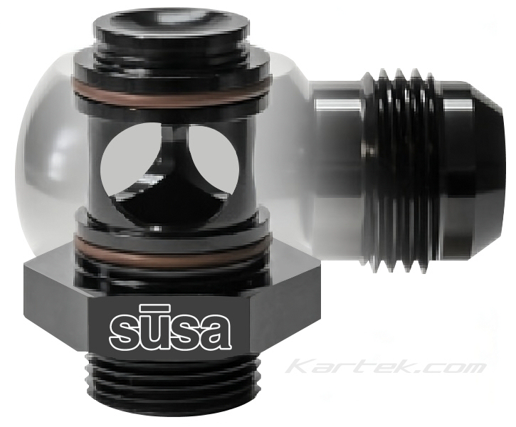 susa Setrab USA 90 ninety degree 22mm metric adapter banjo fittings inside view susa Setrab USA 90 ninety degree 22mm metric adapter banjo fittings inside view