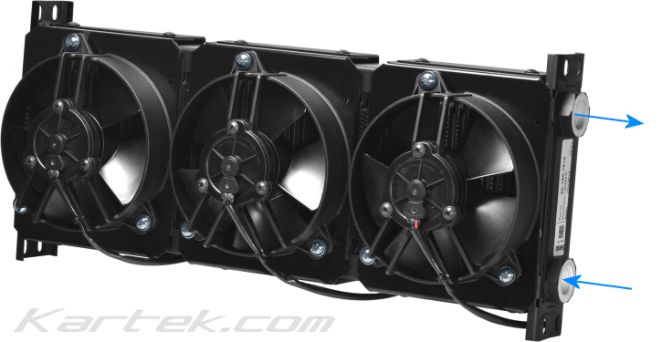 susa Setrab USA FP160M22I 60 row 1-series oil coolers with three Spal 30103011 fans susa Setrab USA FP160M22I 60 row 1-series oil coolers with three Spal 30103011 fans