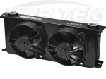 Setrab FP920M22I ProLine Standard 9 Series Fan Pack Oil Cooler With Two 5-1/4" Fans And 22mm In/Out