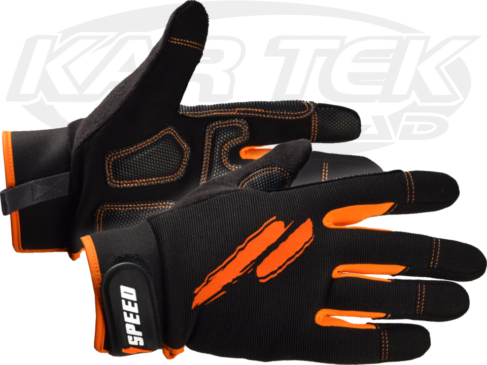 Team Robby Gordon Inc Speed Tools S-Style Mechanic’s Work Gloves Adult