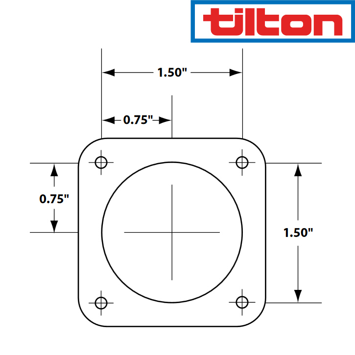 tilton racing 72-508 dash mount brake pedal remote bias adjuster yellow knob for 3/8 or 7/16 thread balance bars