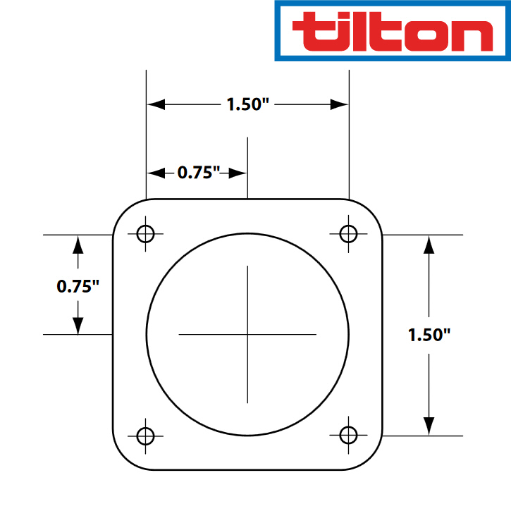 tilton 72-508 dimensions tilton racing 72-508 dash mount brake pedal remote bias adjuster yellow knob for 3/8 or 7/16 thread balance bars