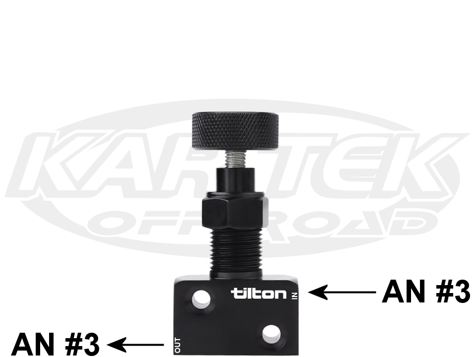 Tilton Racing 902000 Twist Knob Brake Proportioning Valve AN 3 Female