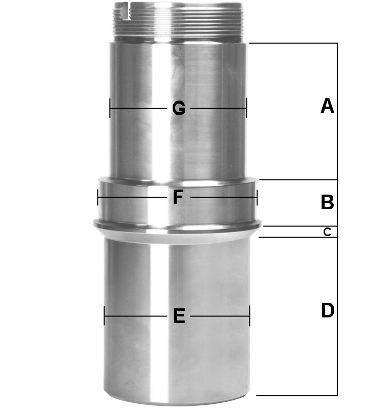 trophy truck 3-1/4 inch hollow full floater hub rear end spindle snout dimensions