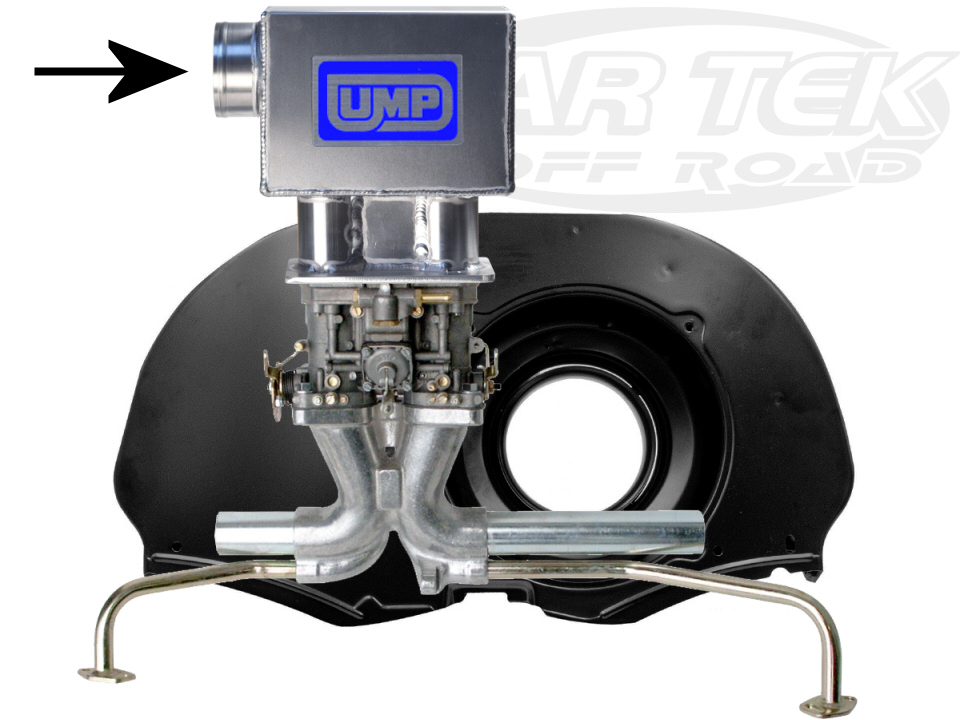 ump 10109 air filter aluminum air box for weber idf empi hpmx dellorto drla single or dual carburetors