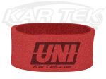UNI Filter 01-1102 Red Foam Wrap Without Top For Oval Air Filters 4-1/2" Wide 7" Long 3-1/4" Tall