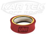 UNI Filter 04-0106 Foam Two Stage Air Filter Element For VW Chrome Air Filters 6" Diameter 2" Tall