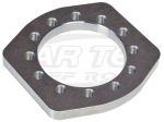 Weld On Backing Plate For 2-1/2" Hollow Bolt-On Spindle Snout 12 Bolt 4" Pattern 3-3/8" Center Hole