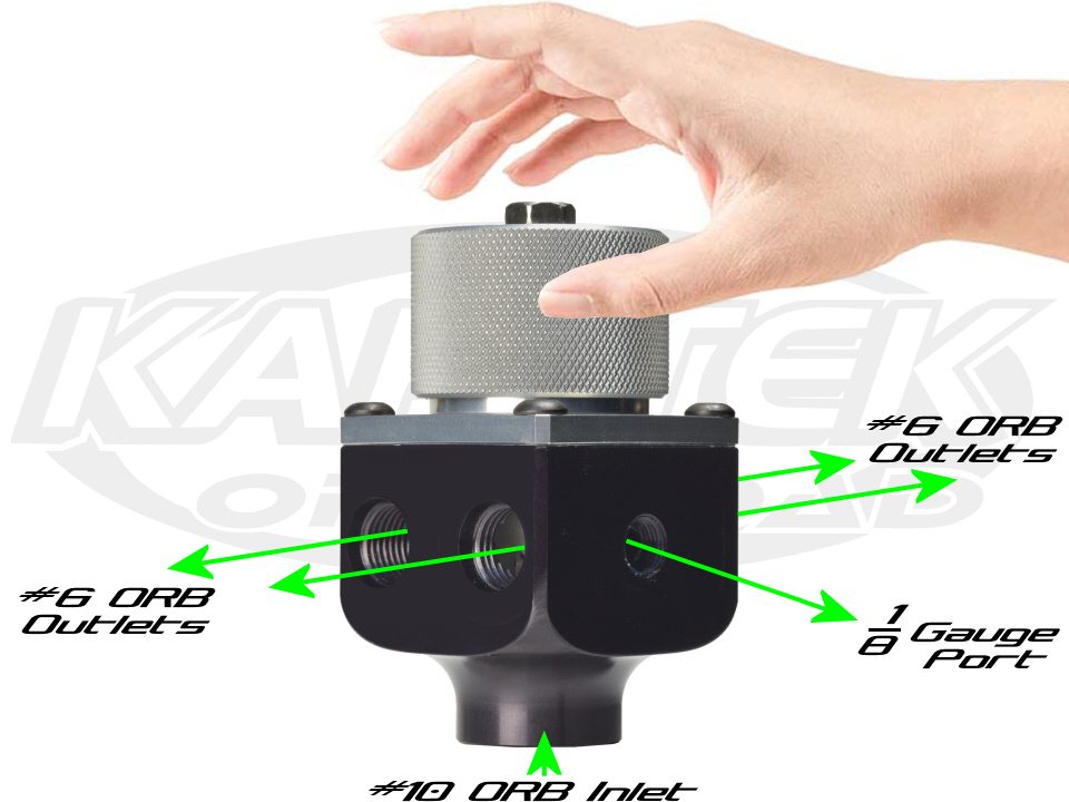 Weldon High Performance A2046 Fuel Pressure Regulator 4 to 15 PSI