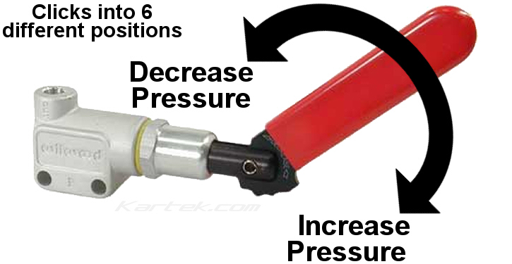 wilwood 260-8420 6 position lever action style brake pressure proportioning valves regulators