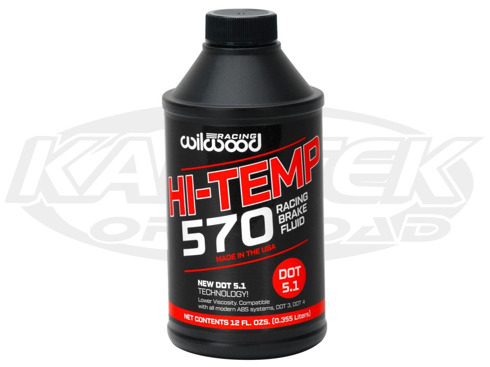 Wilwood DOT 5.1 HiTemp 570 Racing Brake Fluid 12 oz. Typical Boiling