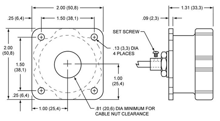 wilwood 340-4990 dash mount brake pedal remote bias adjuster knob for 3/8 thread balance bars