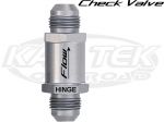 XRP 732606 In Line AN #6 Male to AN #6 Male Spring Loaded Hinged Check Valve Union Adapter Fitting