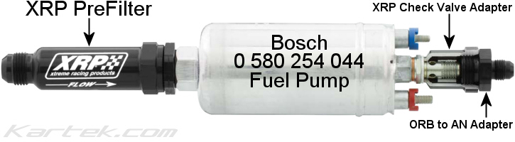 xrp an male inlet to 18mm 1.5 metric thread 120 micron fuel prefilter for bosch 0 580 254 044 fuel pumps