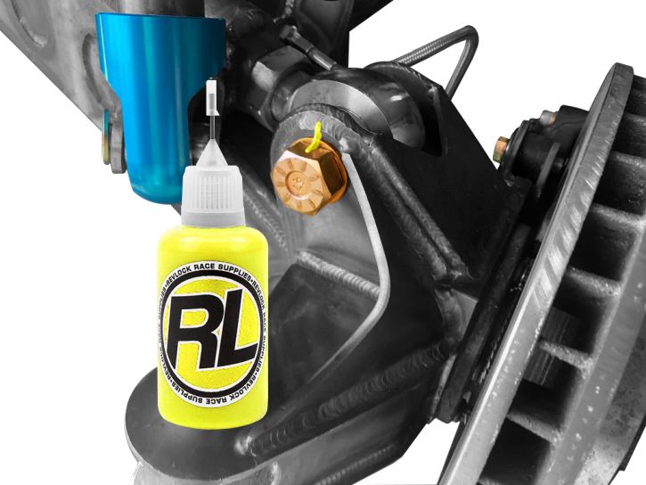revlock race supplies yellow sure lock nut bolt screw or fastener tamper detection paint 30ml bottle