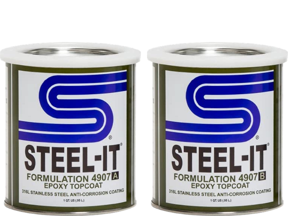 Steel It Formulation 4907 A and B Epoxy Top Coat 316L Stainless Steel Anti Corrosion Coating Quarts Kartek Off Road