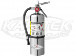 Amerex Chrome Fire Extinguisher 5 Lbs Regular Dry Chemical Extinguisher Class A:B:C