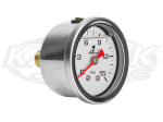 Aeromotive 15632 Liquid Filled Mechanical Pressure Gauge 0-15 PSI 1/8" NPT Pipe Thread Male Fitting