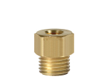 Autometer 2268 Brass Oil Pressure Or Temperature Adapter Fitting 16mm x 1.5 Male to 1/8" NPT Female
