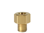 Autometer 2277 Brass Oil Pressure Or Temperature Adapter Fitting 12mm x 1.5  Male to 1/8" NPT Female