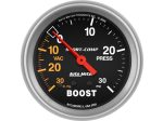 Autometer 3303 Sport-Comp 2-1/16" Mechanical Boost/Vacuum Gauge 30 in Hg Vacuum 30 PSI Boost