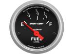 Sport-Comp 2-1/16" Short Sweep Electrical Gauges Fuel Level (0 ? Empty/90 ? Full)