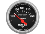 Sport-Comp 2-1/16" Short Sweep Electrical Gauges Water Temperature 100°F - 250°F
