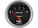 Sport-Comp 2-5/8" Short Sweep Electrical Gauges Fuel Level (0 ? Empty/90 ? Full)