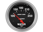 Sport-Comp 2-5/8" Short Sweep Electrical Gauges Water Temperature 100°F - 250°F