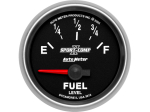 Sport-Comp II 2-1/16" Short Sweep Electric Gauges Fuel Level (0 ? Empty/90 ? Full)