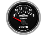 Sport-Comp II 2-1/16" Short Sweep Electric Gauges Voltmeter 8-18 Volts