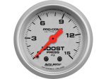 Autometer 4302 Ultra-Lite 2-1/16" Mechanical 0-15 PSI Boost Pressure Gauge
