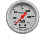 Autometer 4320 Ultra-Lite 2-1/16" Mechanical 0-150 PSI Air Pressure Gauge