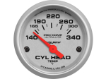 Autometer 4336 Ultra-Lite 2-1/16" Electrical 140-340F Short Sweep Cylinder Head Temp Gauge W/Sender