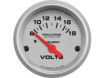 Ultra-Lite 2-1/16" Short Sweep Electric Gauges Voltmeter 8-18 Volts