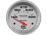 Ultra-Lite 2-5/8" Short Sweep Electric Gauges Oil Temperature 140°F - 300°F