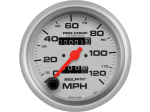 Autometer 4492 Ultra-Lite 3-3/8" Cable Driven 120 MPH Mechanical Speedometer With Odometer