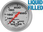 Autometer 4632 Liquid Filled Ultra-Lite 2-5/8" Mechanical 120-240 Degree Water Temperature Gauge